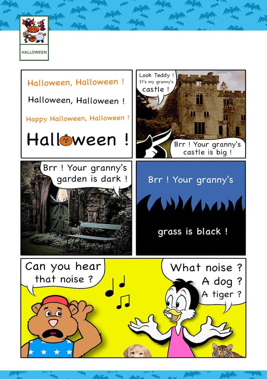 Histoire Qui Fait Peur En Anglais Chanson Halloween en anglais | MÉLOPIE apprendre en s'amusant