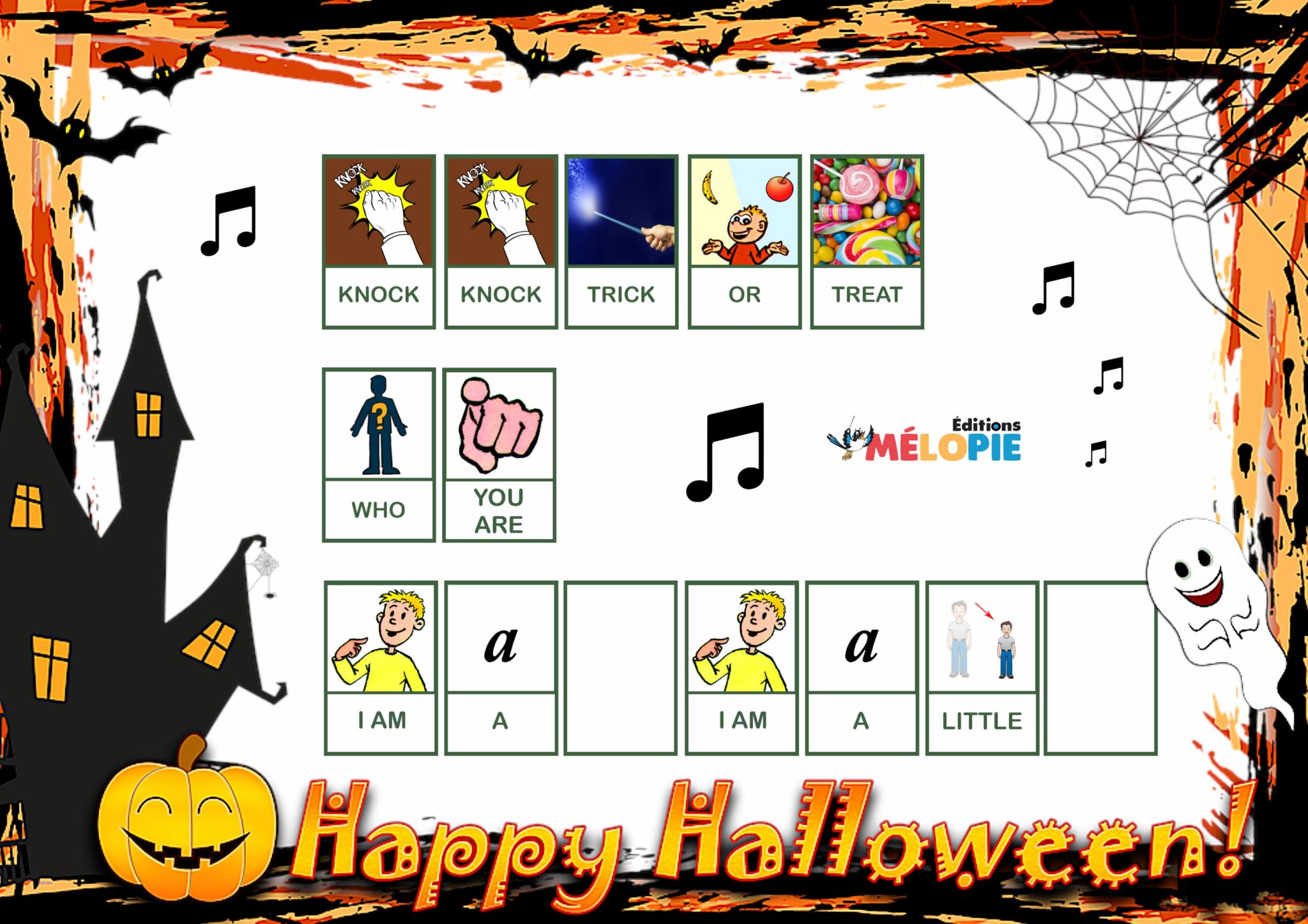 Activité Halloween : atelier anglais - Éditions Mélopie