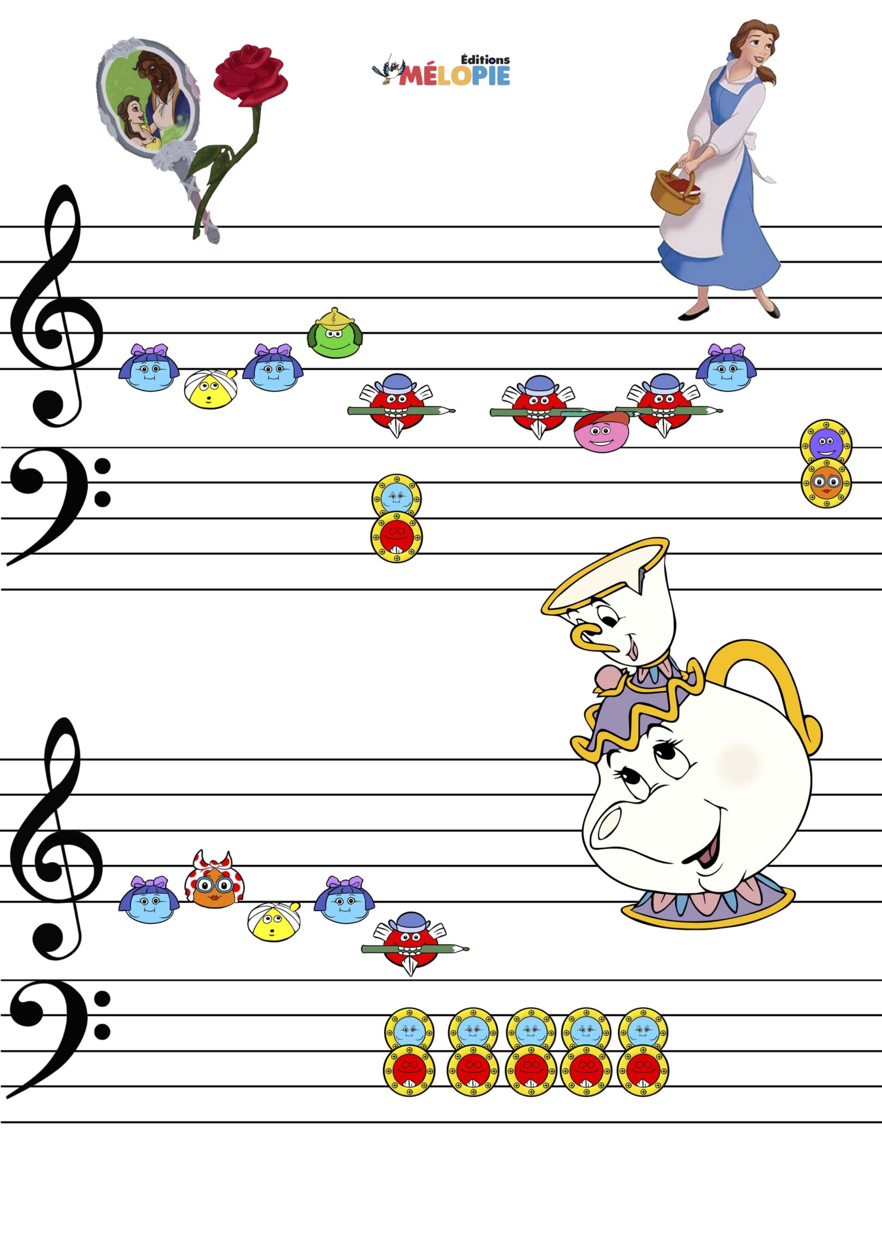 partition piano la belle et la bete histoire eternelle