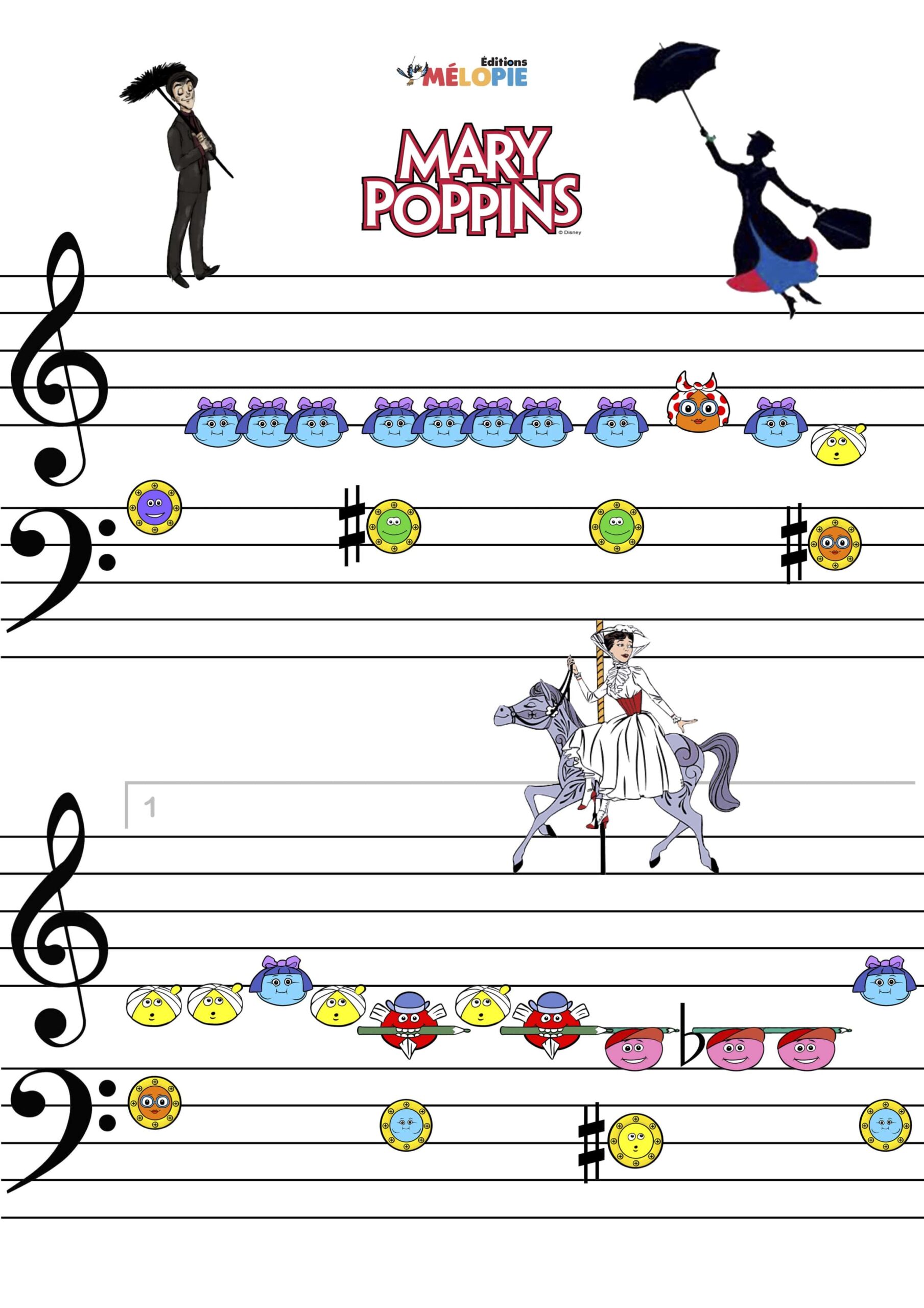 partition mary poppins chanson