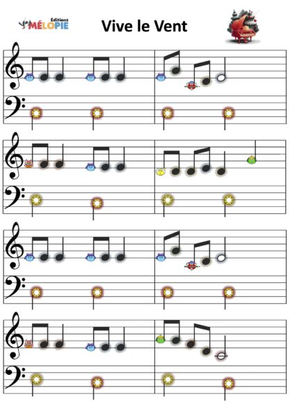 Partition vive le vent