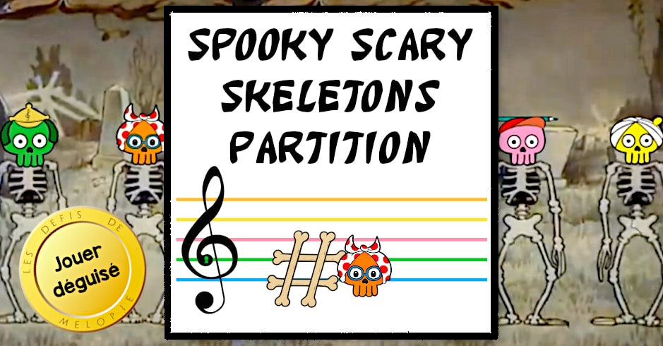 spooky scary skeletons partition